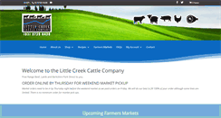 Desktop Screenshot of littlecreekbeef.com