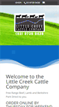 Mobile Screenshot of littlecreekbeef.com