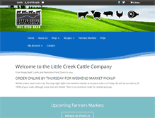 Tablet Screenshot of littlecreekbeef.com